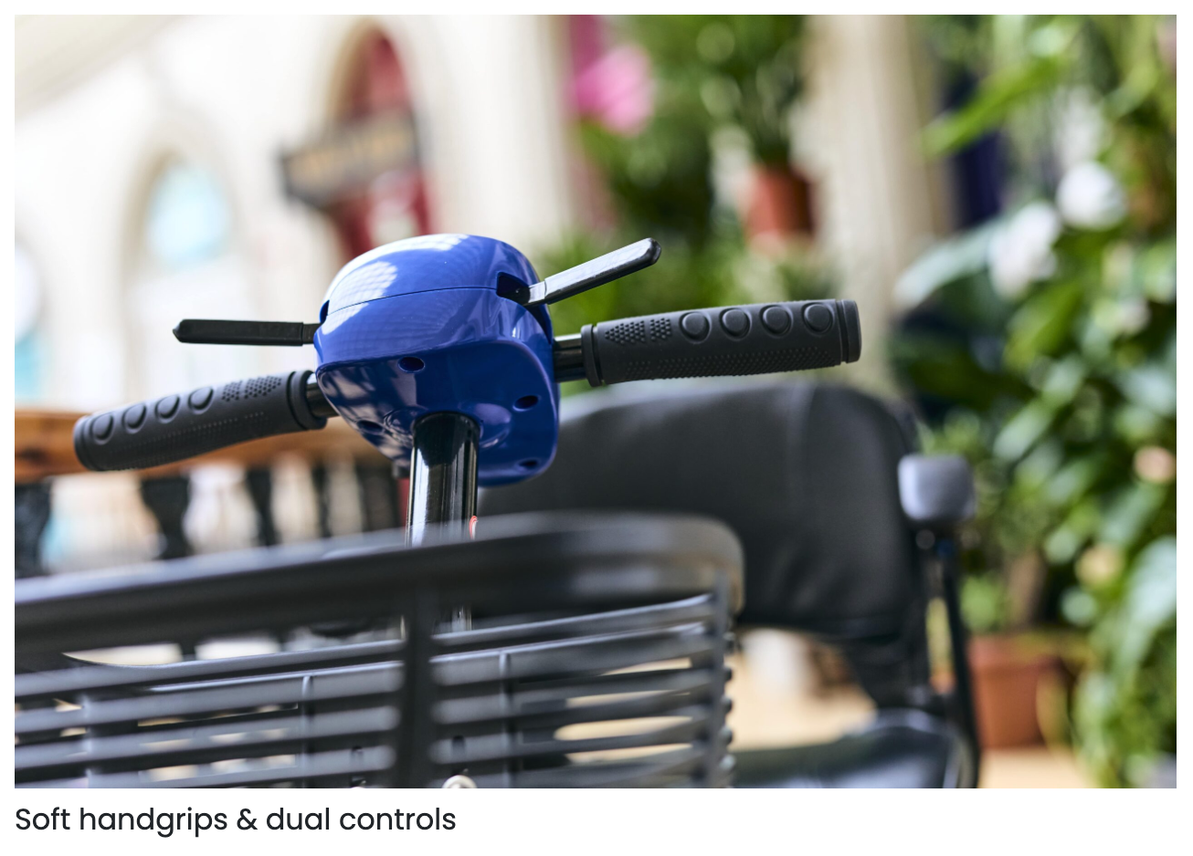 Soft handgrips & dual controls