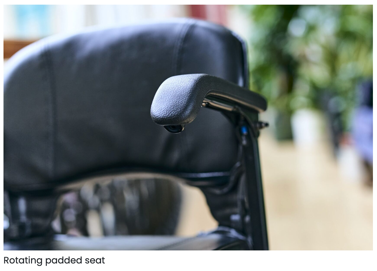 Rotating padded seat