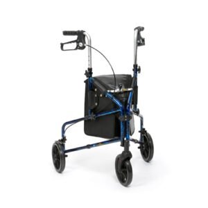 Drive Aluminium Tri-Walker with Bag In Blue or Red Flame
